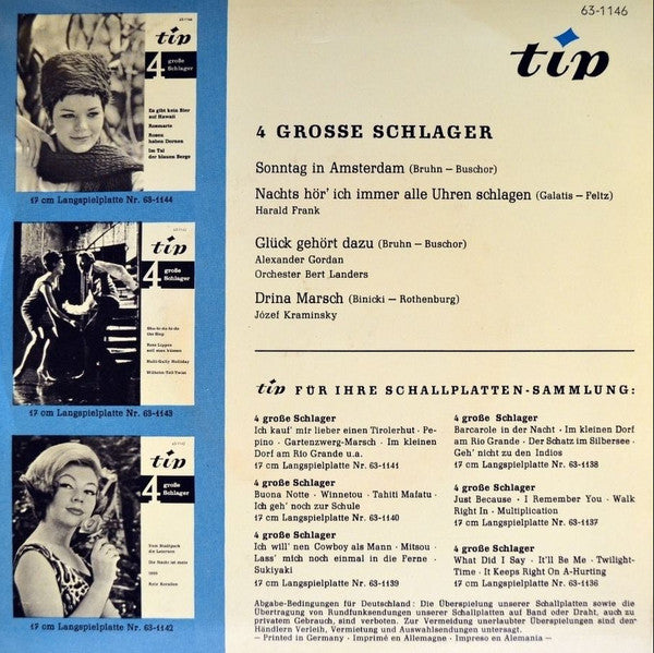 Verschiedene - 4 große Schlager (EP) 19090