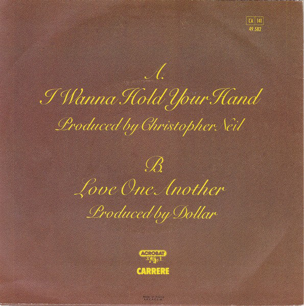 Dollar - I Wanna Hold Your Hand 26543 Vinyl Singles Vinyl Zeer Goed / Hoesje Goed "VINYLSINGLES.NL"