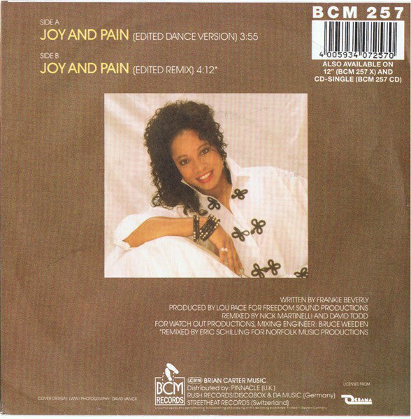 Donna Allen - Joy And Pain 37756 Vinyl Singles Vinyl Zeer Goed / Hoesje Goed "VINYLSINGLES.NL"