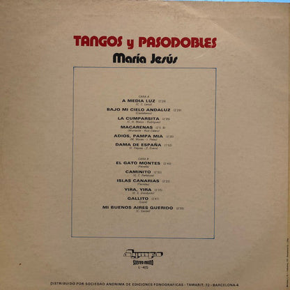 María Jesús – Tangos y Pasodobles (LP) 41461