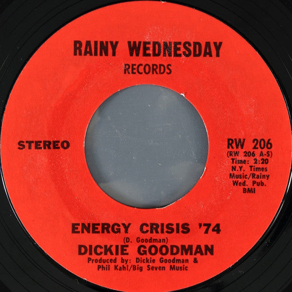 Dickie Goodman - Energy Crisis '74 Vinyl Singles Vinyl Zeer Goed / Hoesje Generic "VINYLSINGLES.NL"