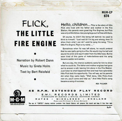 Bert Reisfeld, Greta Holm, Robert Dann - Flick, The Little Red Fire Engine 35789