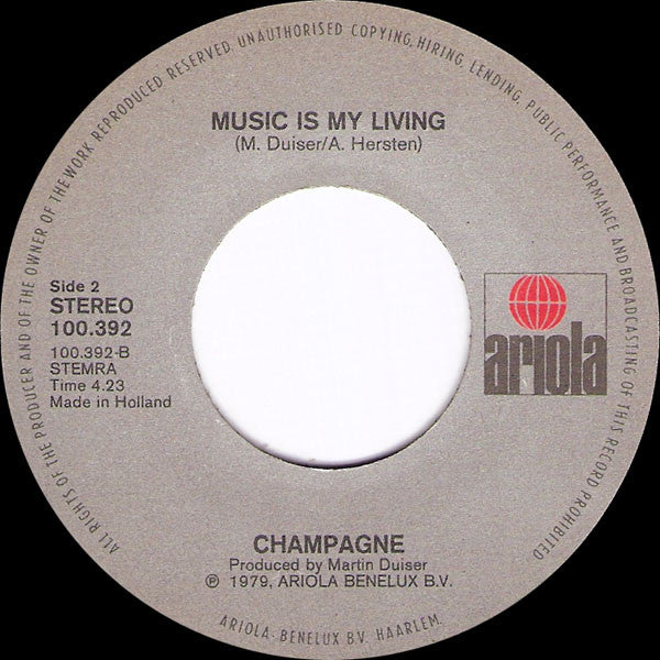 Champagne - That's Life Vinyl Singles Vinyl Goed / Hoes Generic