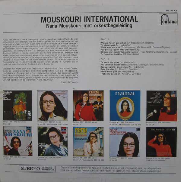 Nana Mouskouri - Mouskouri International (LP) 41113 Vinyl LP JUKEBOXSINGLES.NL   