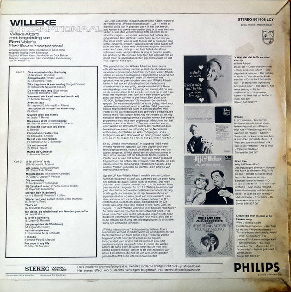 Willeke Alberti - Wailleke Internationaal (LP) 46871 Vinyl LP JUKEBOXSINGLES.NL   