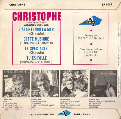 Christophe - J'ai Entendu La Mer 42471 Vinyl Singles EP Vinyl Goed / Hoes Goed