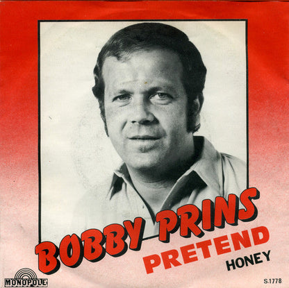 Bobby Prins - Pretend 29023 Vinyl Singles Vinyl Zeer Goed / Hoesje Goed "VINYLSINGLES.NL"