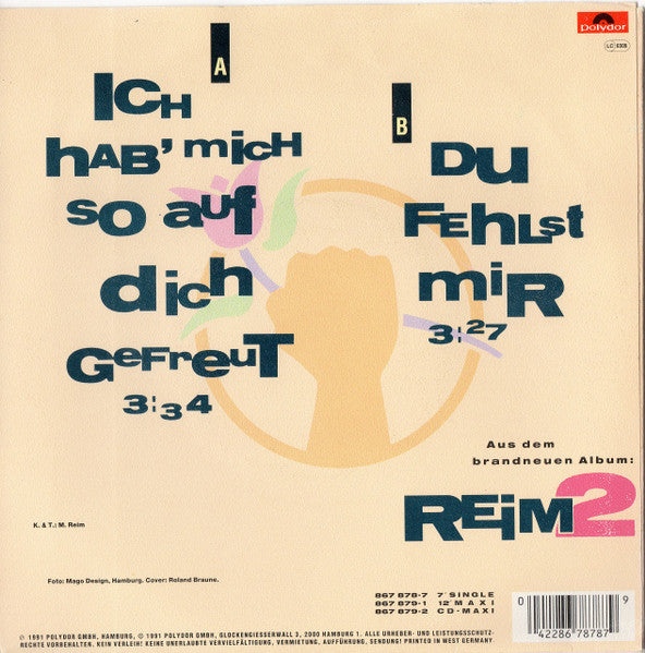 Matthias Reim - Ich Hab' Mich So Auf Dich Gefreut