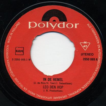 Leo Den Hop - In De Hemel Is Geen Druppel Bier 39212 (B) Vinyl Singles Vinyl Goed / Hoes Generic