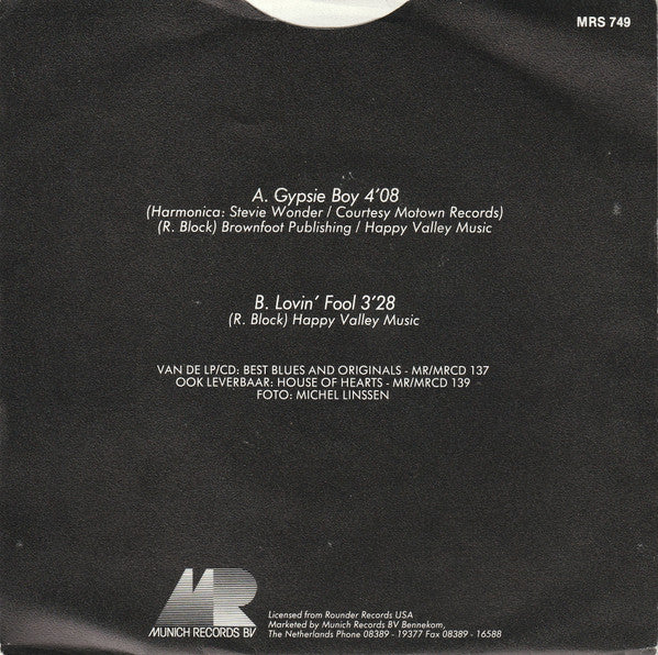 Rory Block - Gypsie Boy 38812 Vinyl Singles Vinyl Goed / Hoes Goed