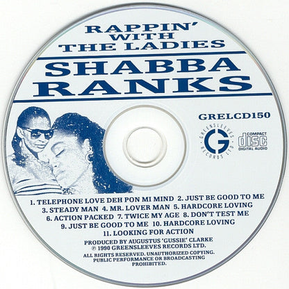 Shabba Ranks - Rappin' With The Ladies (CD) 70775 Compact Disc Goede Staat