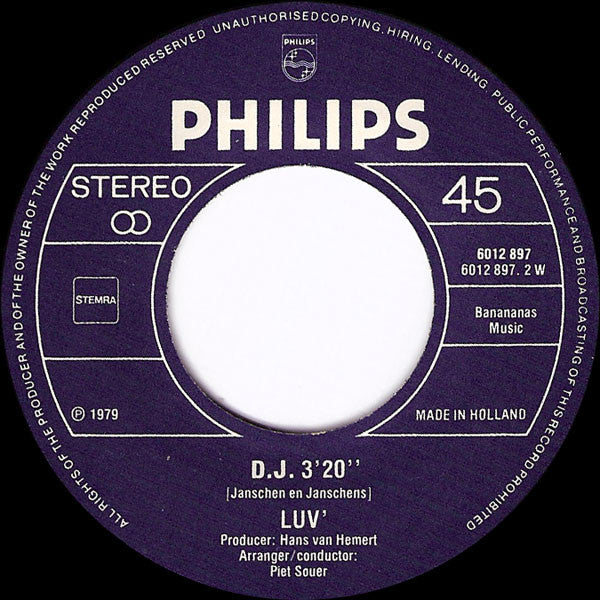 Luv' - Casanova 08114 Vinyl Singles Vinyl Goed / Hoes Goed