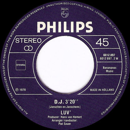 Luv' - Casanova 08114 Vinyl Singles Vinyl Goed / Hoes Goed