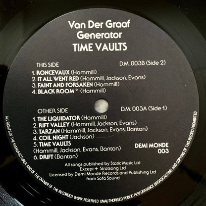 Van Der Graaf Generator - Time Vaults (LP) 46148 Vinyl LP JUKEBOXSINGLES.NL   