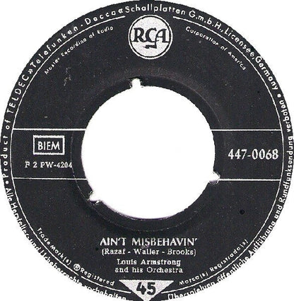 Louis Armstrong - Ain't Misbehavin' 42532 Vinyl Singles Vinyl Goed / Hoes Generic