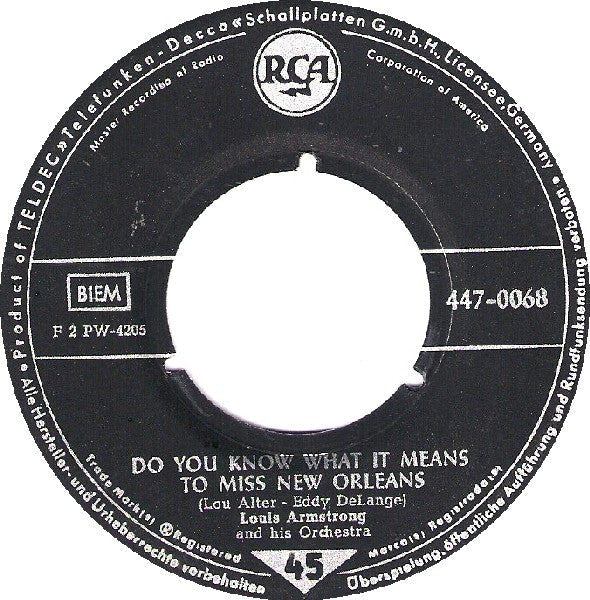 Louis Armstrong - Ain't Misbehavin' 42532 Vinyl Singles Vinyl Goed / Hoes Generic