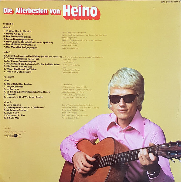 Heino - Die Allerbesten Von Heino (LP) 48621 Vinyl LP JUKEBOXSINGLES.NL   