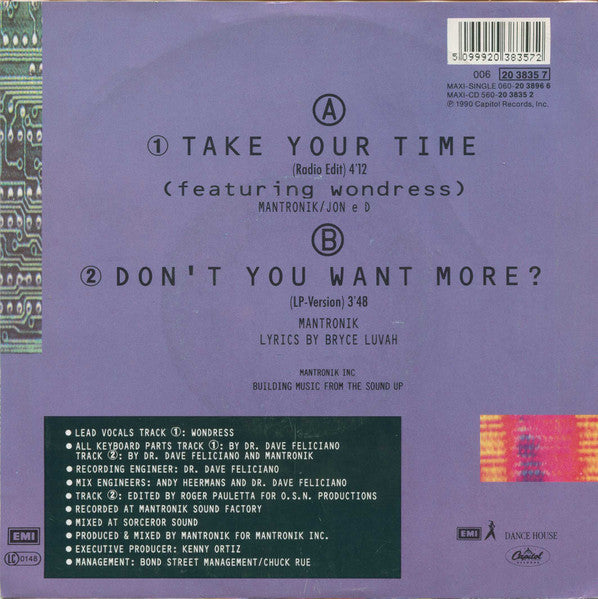 Mantronix - Lass dir Zeit 16748