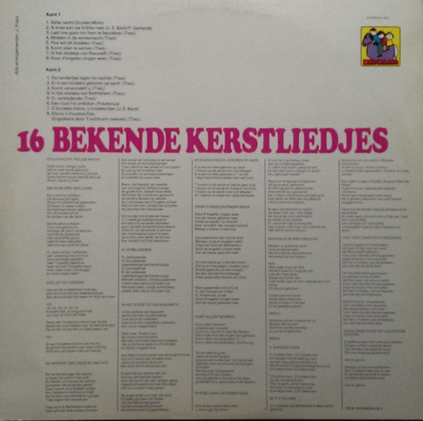 Baarns Kinderkoor - 16 Bekende Kerstliedjes (LP) 41128 Vinyl LP JUKEBOXSINGLES.NL   