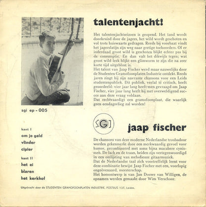 Jaap Fischer - Om Je Geld 00615 Vinyl Singles EP Vinyl Goed / Hoes Goed