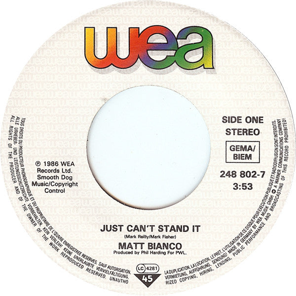 Matt Bianco - Just Can't Stand It 17523