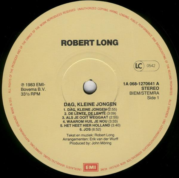 Robert Long – Goodbye Little Boy (LP) 42110