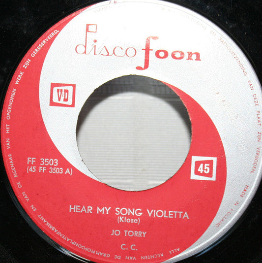 Jo Torry - Hear My Song Violettta 42225 Vinyl Singles Toevoegen Vinyl Goed / Hoes Generic