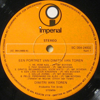 Dimitri Van Toren - Een Portret Van Dimitri Van Toren (LP) 50437
