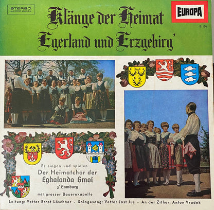 Heimatchor Der Eghalanda Gmoi Z' Hamburg Mit Großer Bauernkapelle – Egerland Und Erzgebirg' (LP) Vinyl LP Vinyl Zeer Goed / Hoesje Goed "VINYLSINGLES.NL"