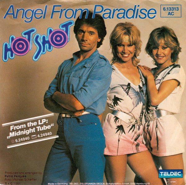 Hot Shot - Angel From Paradise Vinyl Singles Vinyl Zeer Goed / Hoesje Goed "VINYLSINGLES.NL"