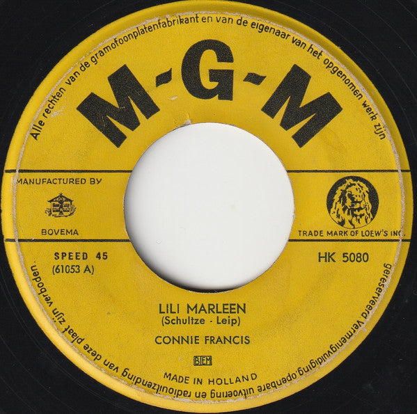 Connie Francis - Lili Marleen 42276 Vinyl Singles Vinyl Goed / Hoes Generic