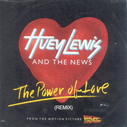 Huey Lewis & The News - The Power Of Love (Remix) (B-Keus) Vinyl Singles Vinyl (G+) / Hoes (G) Tekst "VINYLSINGLES.NL"