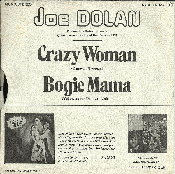 Joe Dolan - Verrückte Frau 39313
