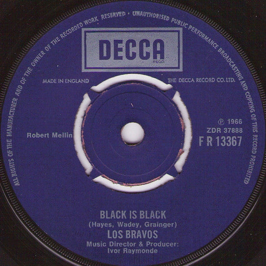 Los Bravos - Schwarz ist Schwarz 36211 18386