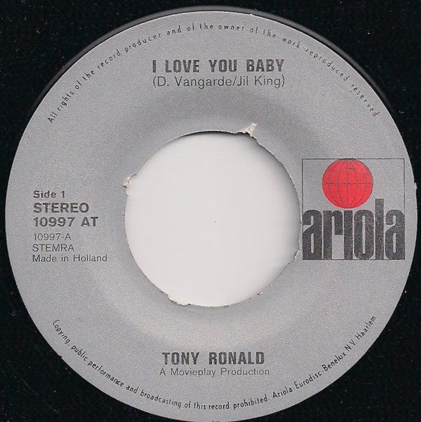 Tony Ronald ‎- Ich liebe dich, Baby 29094