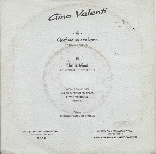 Gino Valenti - Geef Me Nu Een Kans 37144