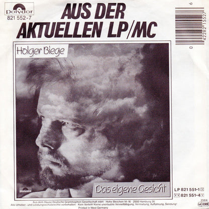 Holger Biege - Schuld Sind Die Anderen Vinyl Singles Vinyl Zeer Goed / Hoesje Goed "VINYLSINGLES.NL"
