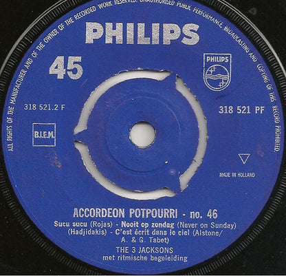 3 Jacksons - Accordeon Potpourri No. 46 07145 Vinyl Singles Vinyl Goed / Hoes Goed