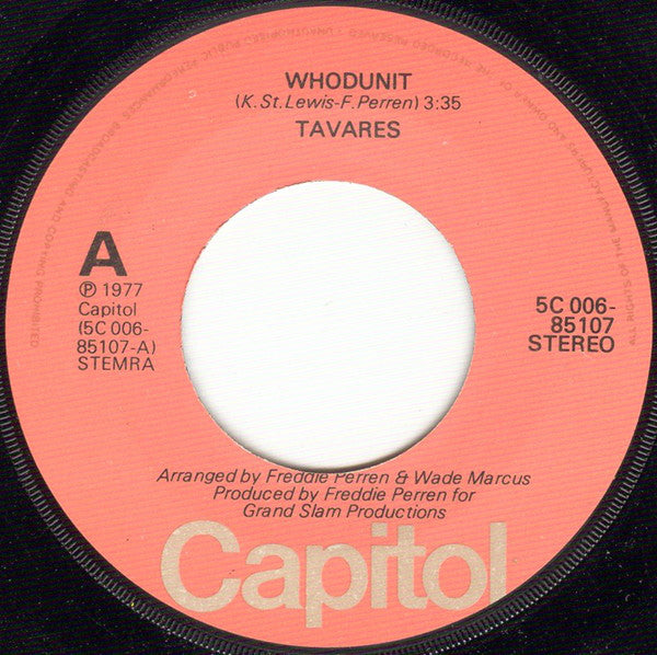 Tavares - Whodunit 39136 Vinyl Singles Vinyl Goed / Hoes Goed