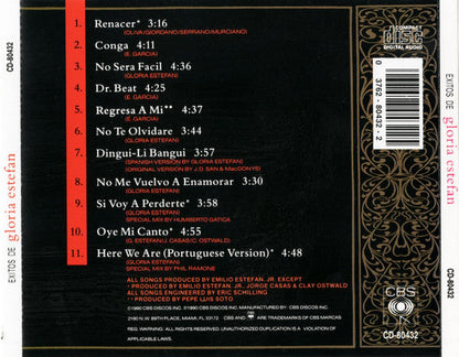 Gloria Estefan - Exitos De Gloria Estefan (CD) 70434 Compact Disc Goede Staat