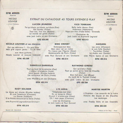 Nicole Louvier - File La Nuit 14495 Vinyl Singles EP Vinyl Goed / Hoes Goed