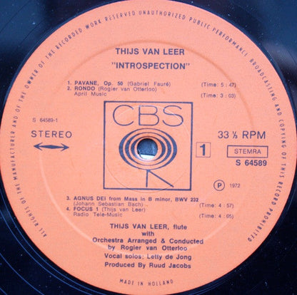 Thijs Van Leer – Introspection (LP) 42296