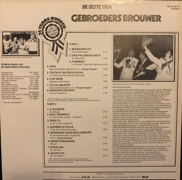 Gebroeders Brouwer - De Beste van Gebroeders Brouwer (LP) 46626 46906 12080 Vinyl LP JUKEBOXSINGLES.NL   