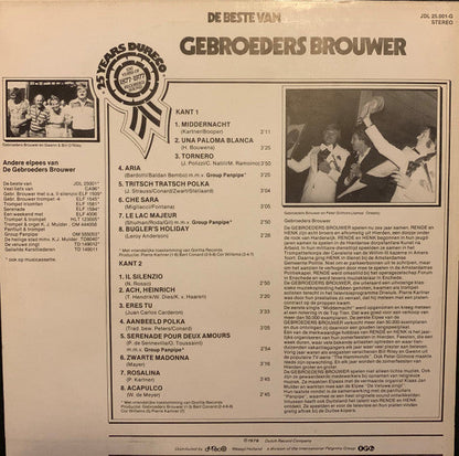 Gebroeders Brouwer - De Beste van Gebroeders Brouwer (LP) 46626 46906 12080 Vinyl LP JUKEBOXSINGLES.NL   