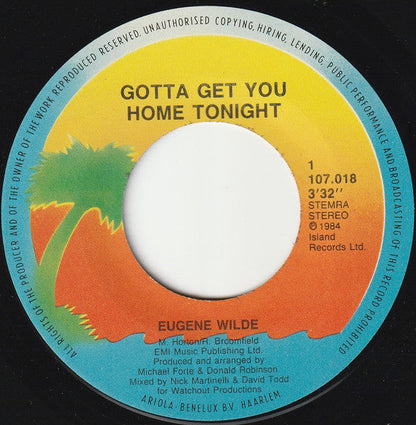 Eugene Wilde - Gotta Get You Home Tonight 41533 Vinyl Singles Vinyl Goed / Hoes Generic