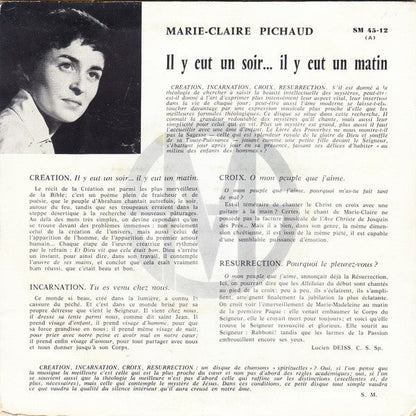 Marie-Claire Pichaud - Il Y Eut Un Soir Il Y Eut Un Matin (EP) 20021