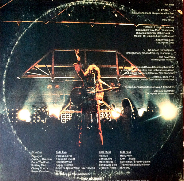 Neil Diamond - Hot August Night (LP) 52109 Vinyl LP Dubbel Vinyl Goed / Hoes Goed