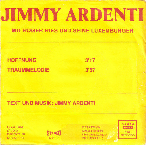 Jimmy Ardenti, Roger Ries Und Seine Luxemburger - Jimmy Ardenti Mit Roger Ries Und Seine Luxemburger 29056