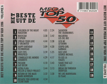 Various - Het Beste Uit De Mega Top 50 Van 1996 Volume 6 (CD) 70392 Compact Disc Goede Staat
