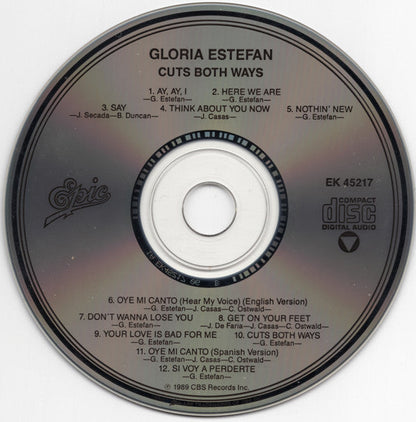Gloria Estefan - Cuts Both Ways (CD) 70843 Compact Disc Goede Staat